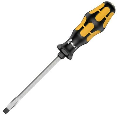 Wera 7mm Slotted Screwdriver 932 Kraftform Hammer Thru Chiseldriver 1.2 x 7 x 125mm