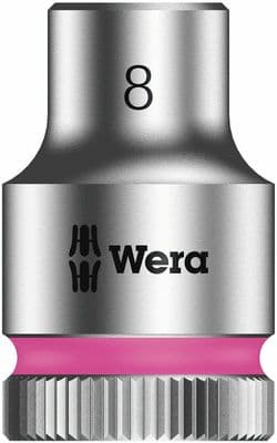 Wera  8mm Socket 3/8 inch Drive Zyklop 8790 HMB 6 Point Metric 003553