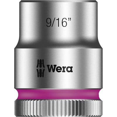 Wera 9/16 inch AF Imperial Socket 3/8 inch Drive Zyklop 8790 HMB 6 Point