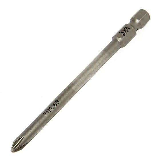 Wera PH1 Phillips 89mm Screwdriver Bit KK 851/4 Z Kraftform Kompakt PH 1