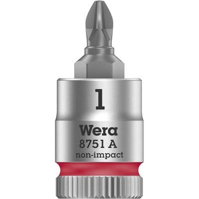 Wera PH1  Phillips Socket Bit 1/4 inch Drive  8751 A