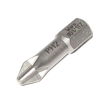 Wera PH2 25mm Phillips Screwdriver Bit PH 2 KK 851/1 TZ Kraftform Kompakt
