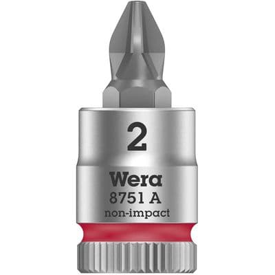 Wera PH2  Phillips Socket Bit 1/4 inch Drive  8751 A
