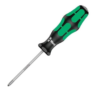 Wera PZ1 Pozidriv Laser Tip Screwdriver 355 Kraftform Pozi PZ 1 x 80mm