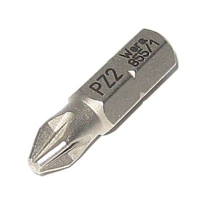 Wera PZ2 25mm Pozidriv Screwdriver Bit 855/1 Z Kraftform Kompakt Pozi Drive