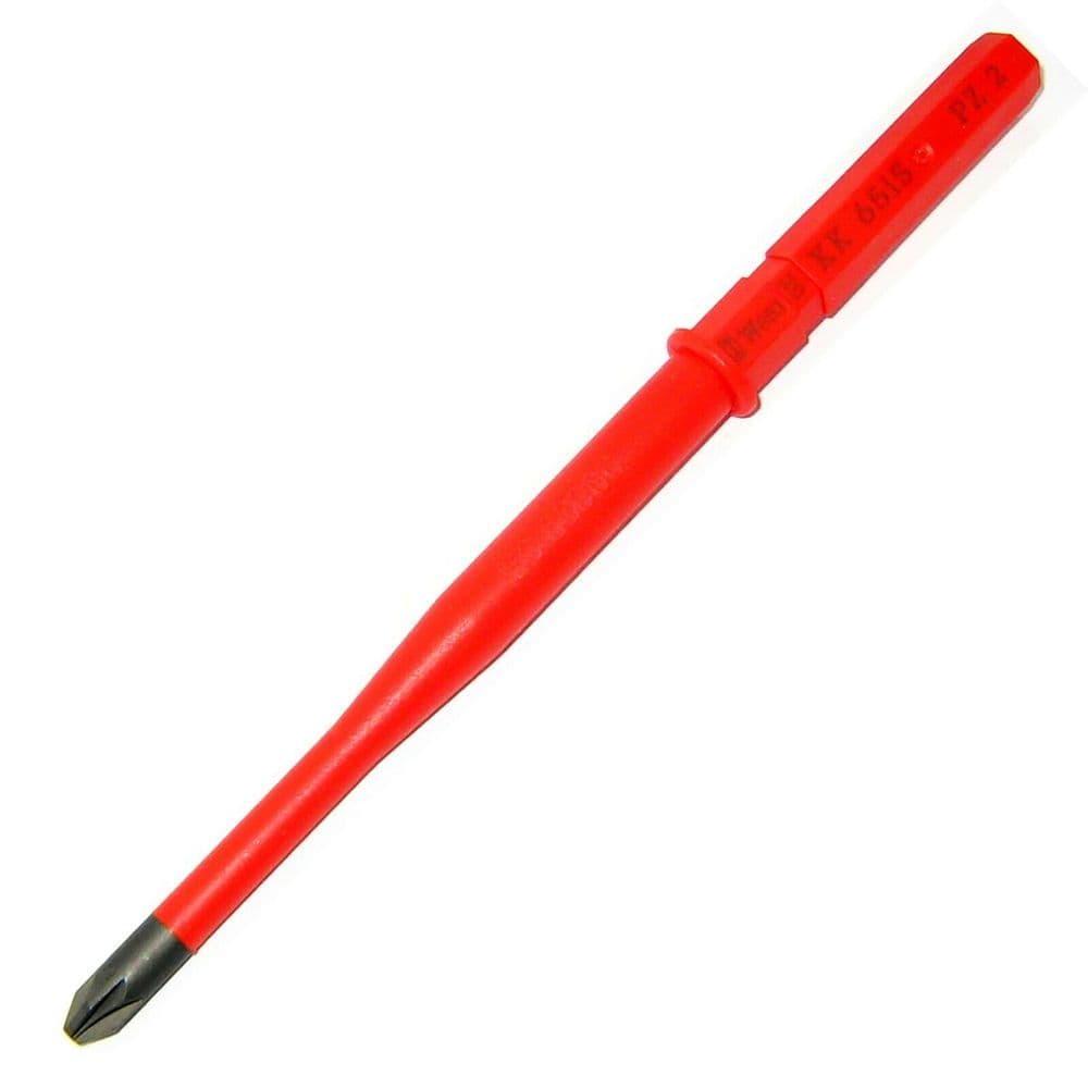 Wera PZ2 Extra Slim VDE Pozi Screwdriver Blade Interchangeable 65iS PZ ...