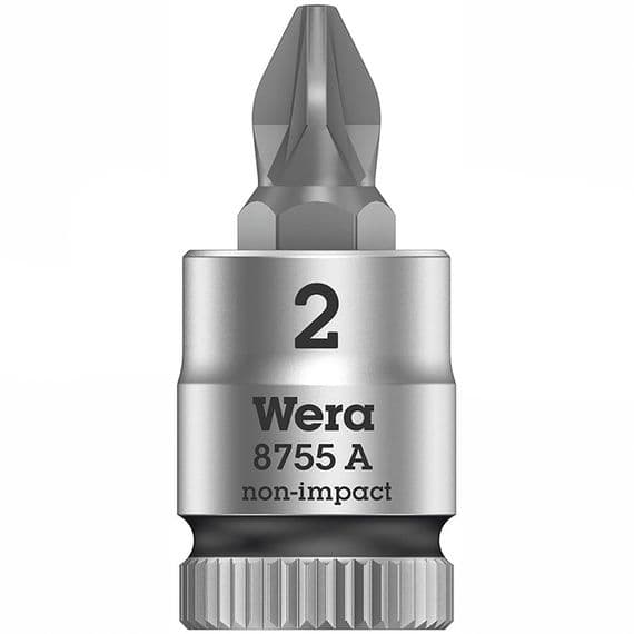 Wera PZ2  Pozi Drive Socket Bit 1/4 inch Drive  8755 A