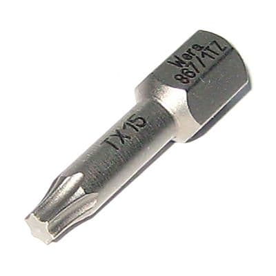 Wera TX15 25mm TORX Screwdriver Bit KK 867/1 Z Kraftform Kompakt T15 TX 15