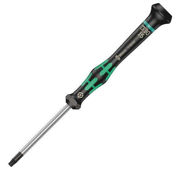 Wera TX15 x 60mm Micro Precision TORX BO Screwdriver 2067 Kraftform TX 15 T15