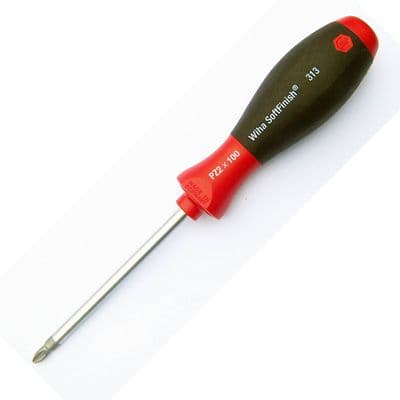 Wiha PZ2 Pozidriv Screwdriver Softfinish 313 Pozi PZ 2 x 100mm