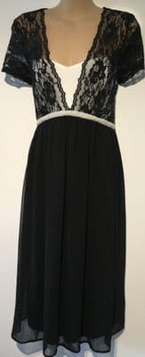 ASOS BLACK LACE TOP MATERNITY ONLY DRESS BNWT SIZE UK 10