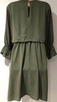 ASOS KHAKI MATERNITY & NURSING DRAWSTRING WAIST DRESS SIZE 12