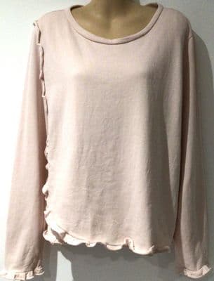ASOS PALE PINK NURSING SWEATSHIRT/PYJAMA TOP SIZE 16