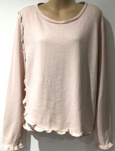 ASOS PALE PINK NURSING SWEATSHIRT/PYJAMA TOP SIZE 16