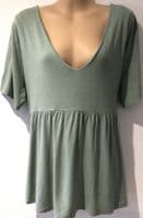 ASOS SAGE GREEN MATERNITY/ NURSING TOP SIZE 14