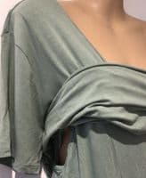 ASOS SAGE GREEN MATERNITY/ NURSING TOP SIZE 14