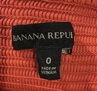 BANANA REPUBLIC LINEN CORAL FLORAL CROP JUMPSUIT SIZE 6-8