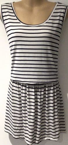 BEARSLAND WHITE/NAVY NURSING JERSEY VEST TOP SIZE XXL 18
