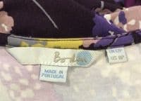 BODEN PLUM/MUSTARD TWIST JERSEY DRESS SIZE 12P