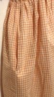 BUMP & MILK ORANGE CAPRI SHORT SLEEVE GINGHAM NURSING TUNIC DRESS SIZE XS 6/8