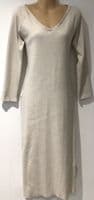 BUMP & MILK ORGANIC CREAM RIBBED NURSING DRESS SIZE M/L 12/14