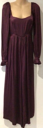 BUMP & MILK PLUM SILKY NURSING JUMPSUIT SIZE S 8-10