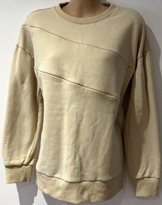 BUMPLE CREAM ZIP NURSING SWEATER SIZE XL 14-16