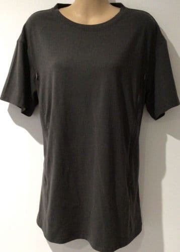 CHARCOAL SIDE ZIP NURSING TOP SIZE L 14/16