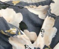 CHICO JACKS GREY YELLOW FLORAL SLEEVELESS NURSING DRESS SIZE 12