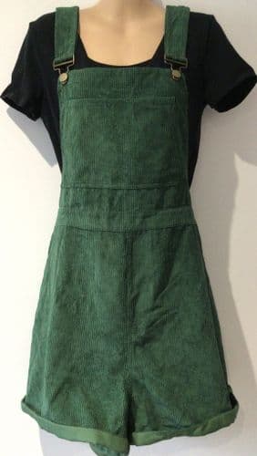 CIDER GREEN CORD DUNGAREE SHORTS BNWT SIZE 4XL 24-26