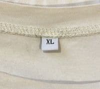 CREAM PUMP PRINT NURSING ZIP T-SHIRT TOP SIZE 14/16