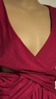 ENVIE DE FRAISE RASPBERRY PINK 3/4 MATERNITY & NURSING JERSEY DRESS SIZE 14/16
