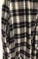 FAT FACE BLACK/WHITE CHECKED BUTTON SHIRT MIDI DRESS SIZE 12