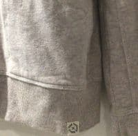 FAT FACE LILAC/IVORY MARL ZIP FRONT HOODIE SIZE M 12/14