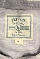 FAT FACE LILAC/IVORY MARL ZIP FRONT HOODIE SIZE M 12/14