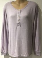 FAT FACE LILAC KNIT BUTTON JUMPER TOP SIZE 12
