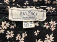 FAT FACE NINA BLACK DAISY BUTTONED TUNIC DRESS WITH POCKETS SIZE 12