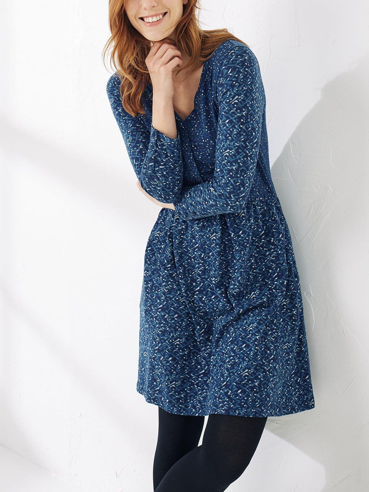princess polly baby blue dress Beauty Girl Dark Blue Dress Chic Stock Photo 645987118