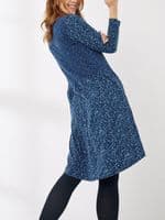 FAT FACE NINA BLUE BUTTONED TUNIC DRESS WITH POCKETS NEW SIZE 6