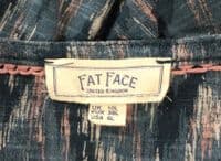 FAT FACE NINA TEAL JERSEY BUTTON TUNIC DRESS SIZE 10