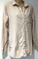 FAT FACE PALE PINK CORD SIDE POCKET SHIRT SIZE 12