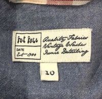 FAT FACE RED COTTON CHECKED TUNIC SHIRT SIZE 10