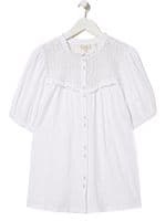 FAT FACE WHITE MODAL LACE HELENA BUTTON BLOUSE TOP NEW SIZES 12, 14 & 16