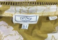 FAT FACE YELLOW FLORAL JERSEY WRAP TOP SIZE 10