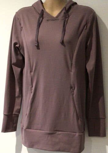FITTA MAMMA LUXE LAVENDER MATERNITY & NURSING ACTIVEWEAR HOODIE SIZES 8-16