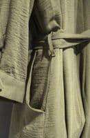 FRIENDS LIKE THESE KHAKI BUTTON SHIRT MIDI DRESS SIZE 14