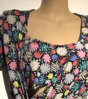 FRUGI BLOOM FLORAL MATERNITY & NURSING T-SHIRT SIZE L 14-16