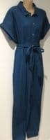 FRUGI BLOOM HANNAH DEEP SEA BLUE MATERNITY & NURSING JUMPSUIT SIZES 14 & 16