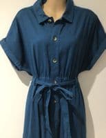 FRUGI BLOOM HANNAH DEEP SEA BLUE MATERNITY & NURSING JUMPSUIT SIZES 14 & 16