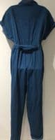 FRUGI BLOOM HANNAH DEEP SEA BLUE MATERNITY & NURSING JUMPSUIT SIZES 14 & 16